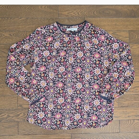 LOFT Tops - Loft long sleeve  multicolor top size M